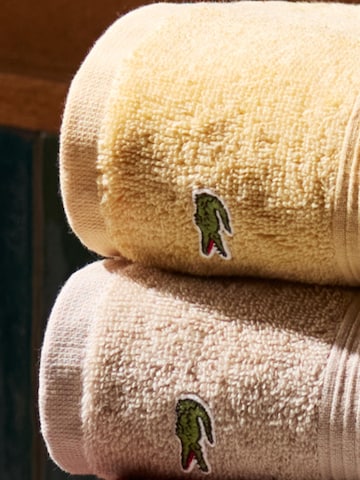 LACOSTE Handtuch 'LLECROCO'‌ in Beige