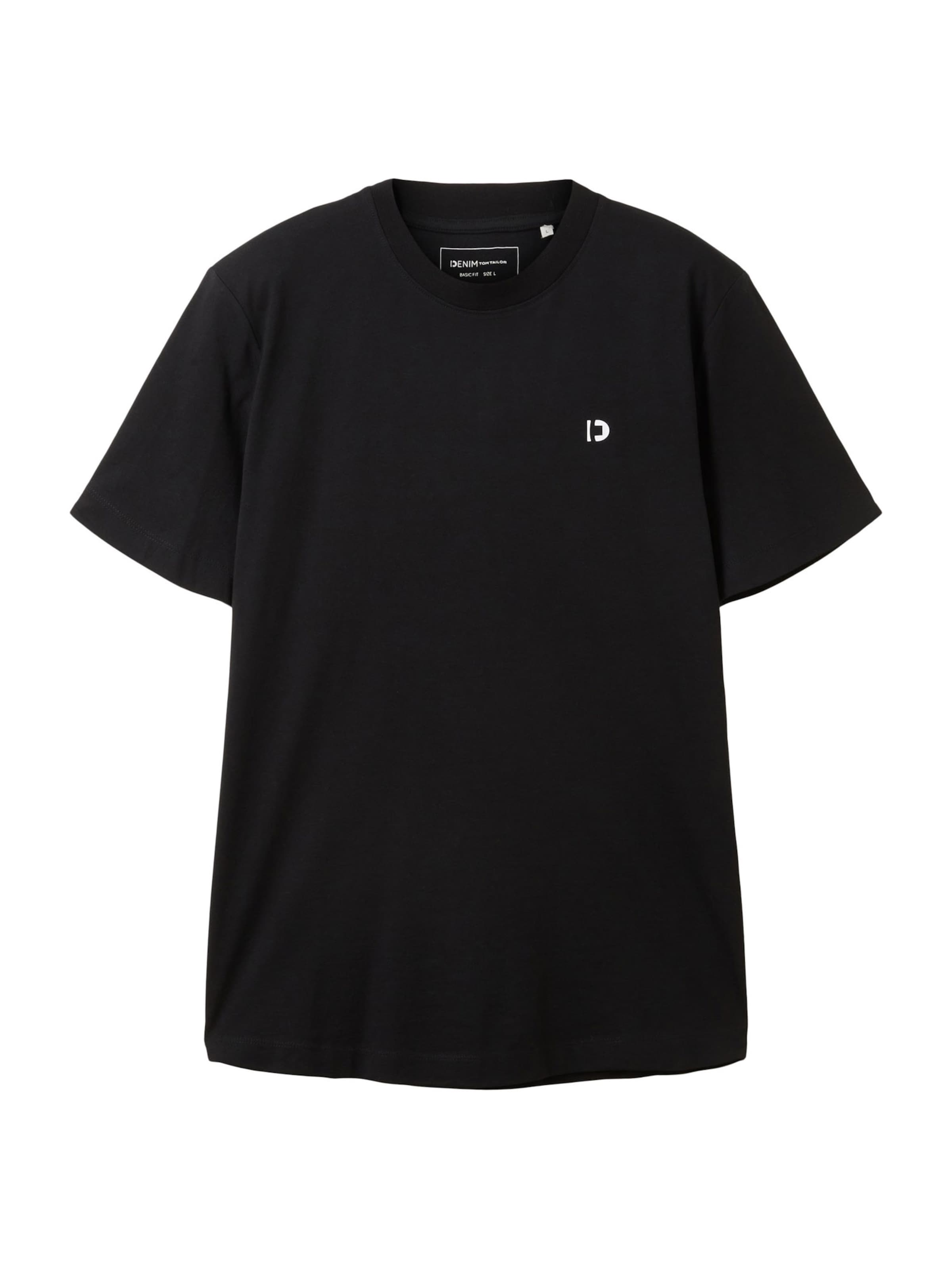 TOM TAILOR DENIM Shirt in Black: front