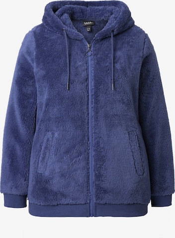 Ulla Popken Sweat jacket in Blue: front