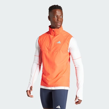 ADIDAS PERFORMANCE Sports Vest 'Adizero' in Orange: front