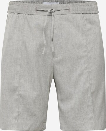 TOPMAN Regular Trousers in Grey: front