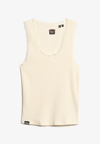 Haut Superdry en blanc : devant
