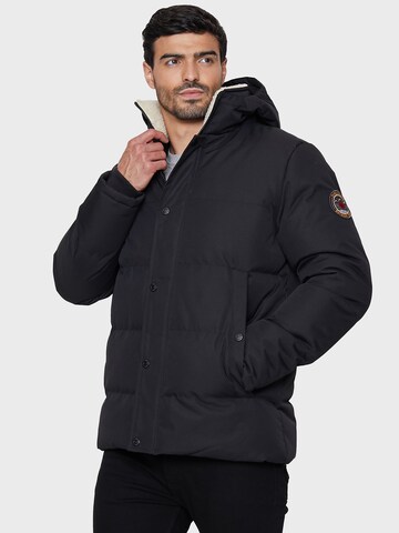 Threadbare Between-season jacket 'Clarence' in Black: front
