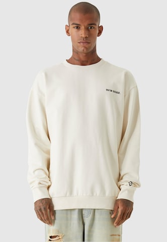 Sweat-shirt 'Essential' 9N1M SENSE en blanc : devant