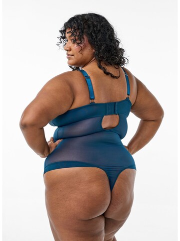 Shirtbody 'Rachel' Devoted by Zizzi en bleu