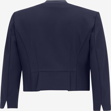 Vera Mont Bolero-Jacke mit Kellerfalten in Blau