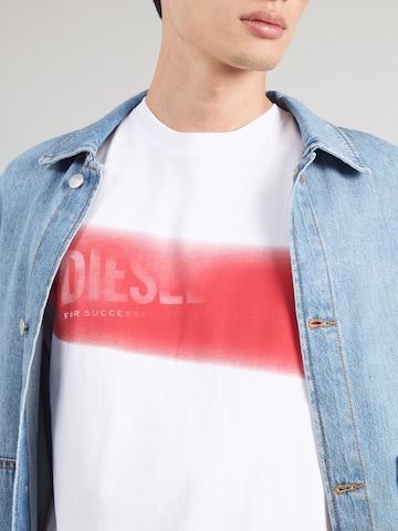 DIESEL - Camiseta 'T-ADJUST-AA5' en blanco