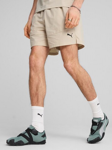 Loosefit Pantaloni 'PUMATECH' di PUMA in beige: frontale