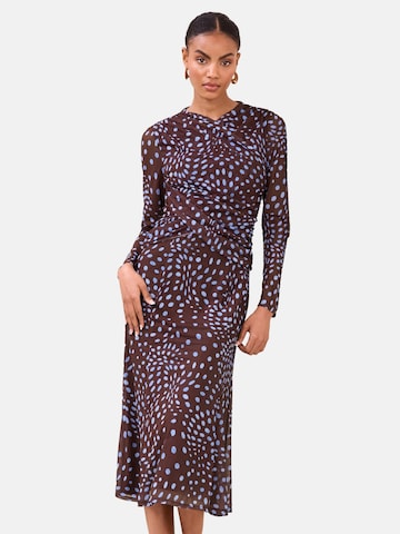 Lipsy Dress in Brown: front