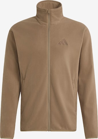 ADIDAS TERREX Athletic Fleece Jacket 'Essentials' in Green: front