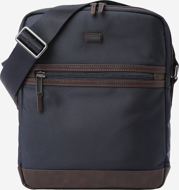 Hackett London - Bolso de hombro 'UTILITY DAY' en azul