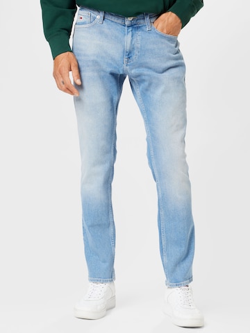 Coupe slim Jean 'Scanton' Tommy Jeans en bleu : devant