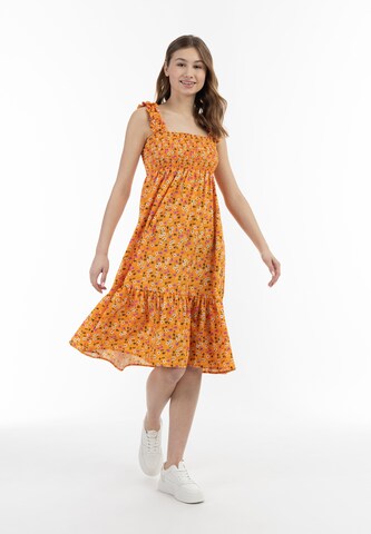 MYMO Summer Dress in Orange: front