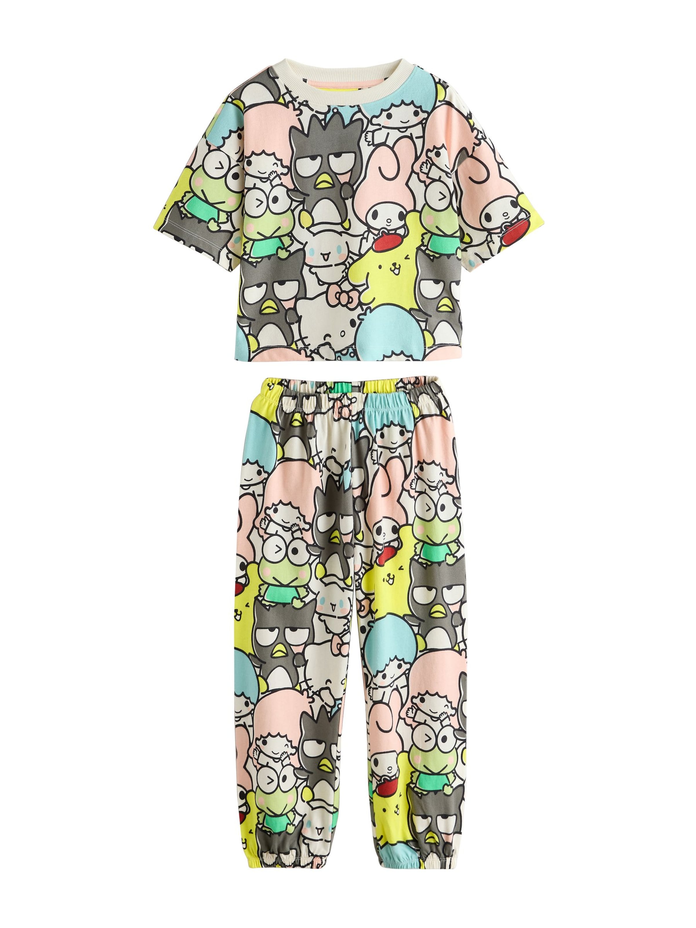 Next Schlafanzug 'Hello Kitty' in Beige