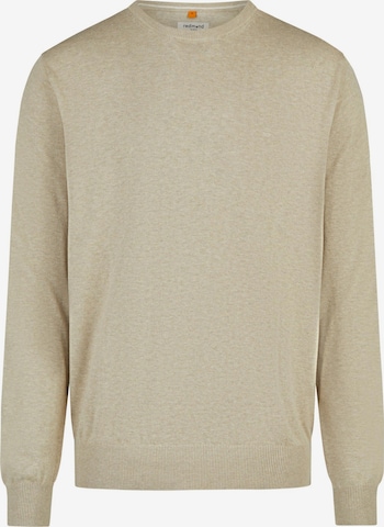 redmond Pullover 'Basic' in Beige: Vorderseite