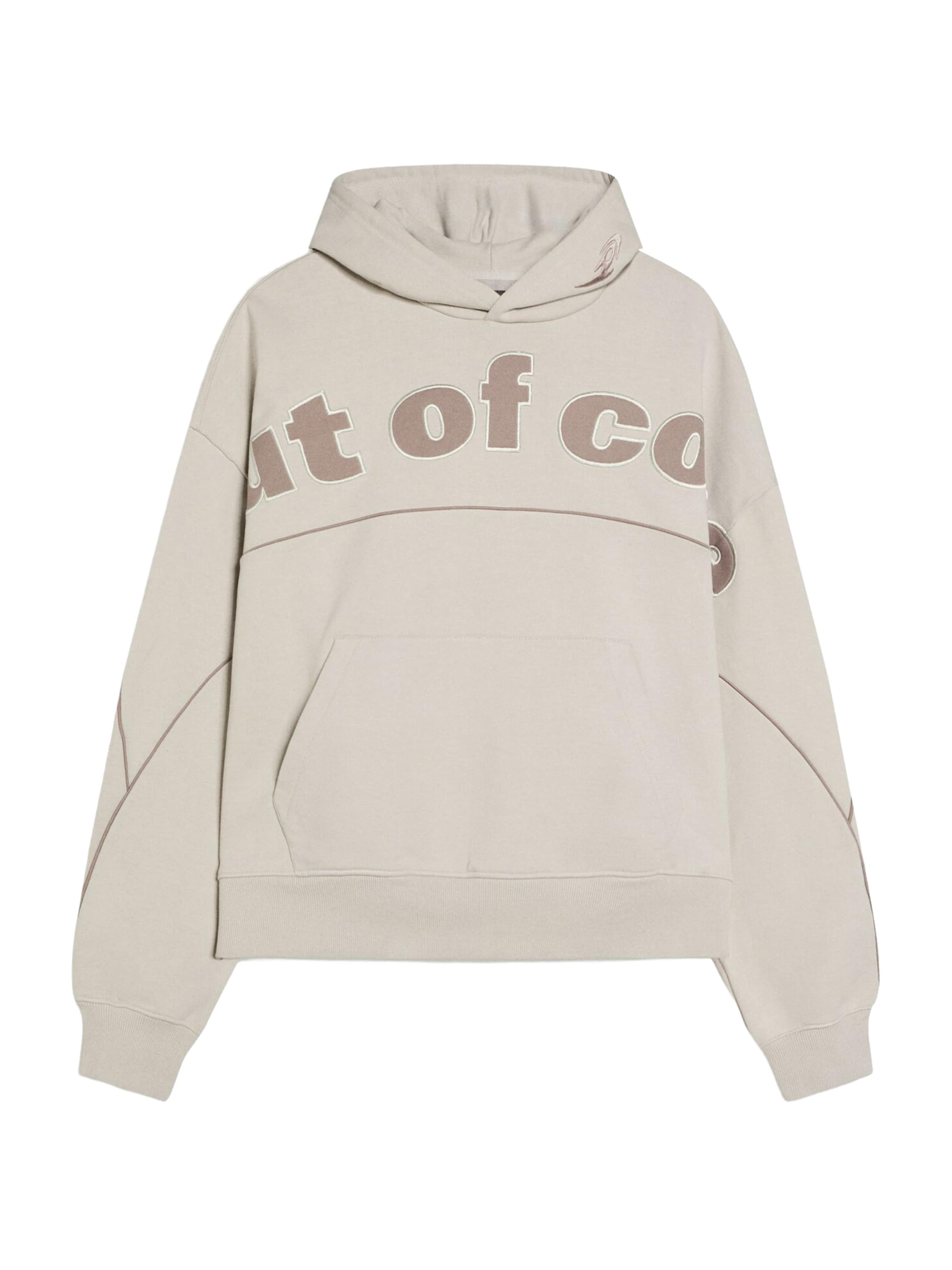 Bershka Sweatshirt 'OUT OF CORE' i grå: framsida