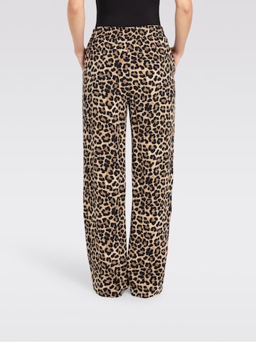 MAC Wide leg Pants 'Chiara' in Brown