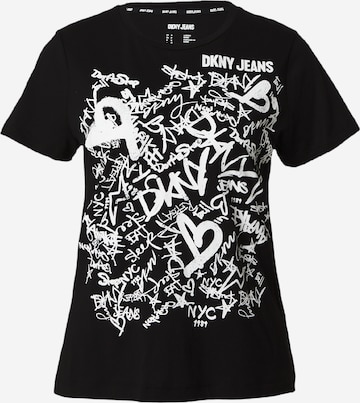 T-shirt DKNY en noir : devant