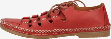 COSMOS COMFORT Lace-Up Shoes in Red