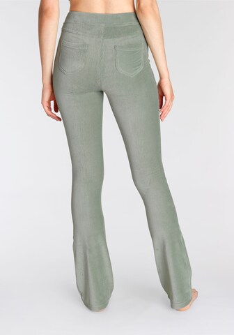 LASCANA Flared Pants in Green