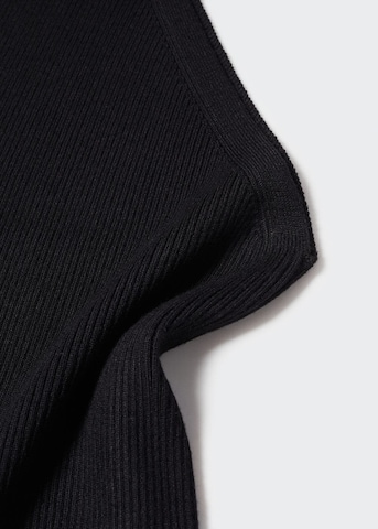 MANGO Knitted Top 'Asim' in Black