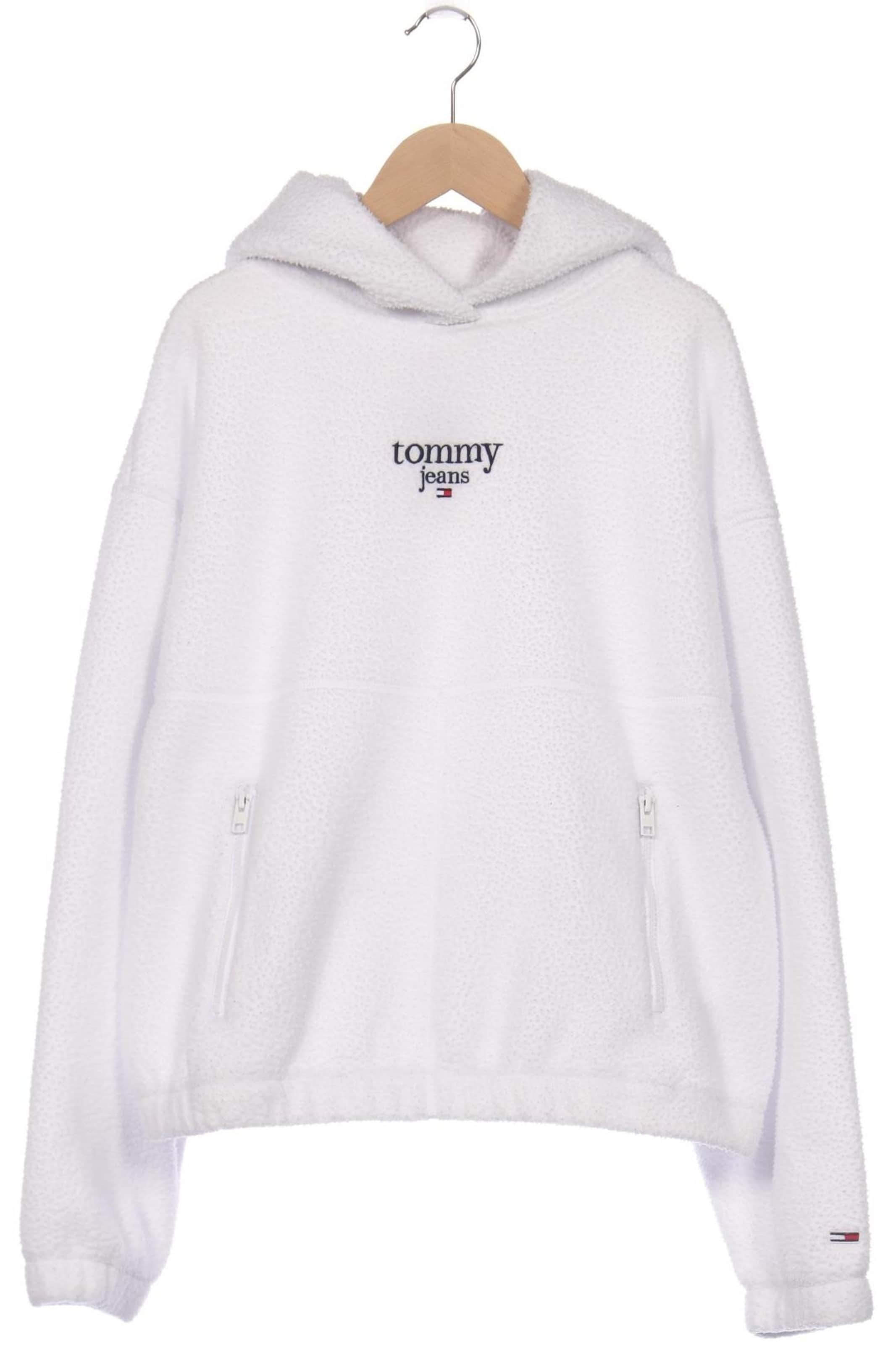 Tommy Jeans Kapuzenpullover L in Weiß: Vorderseite