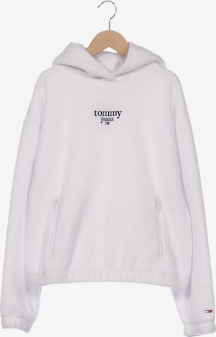 Tommy Jeans Kapuzenpullover L in Weiß: Vorderseite