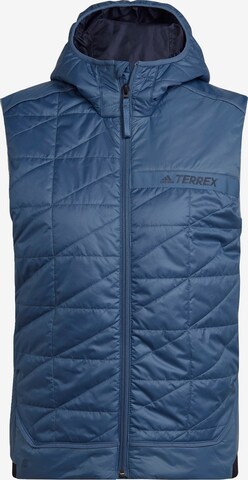 Gilet de sport ADIDAS TERREX en bleu : devant