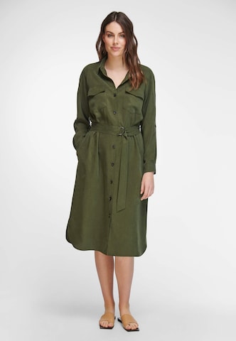 Anna Aura Shirt Dress in Green: front