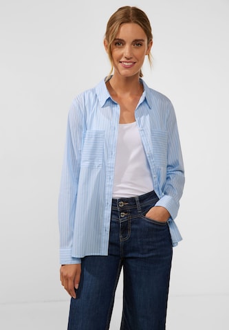 STREET ONE Blouse in Blue: front