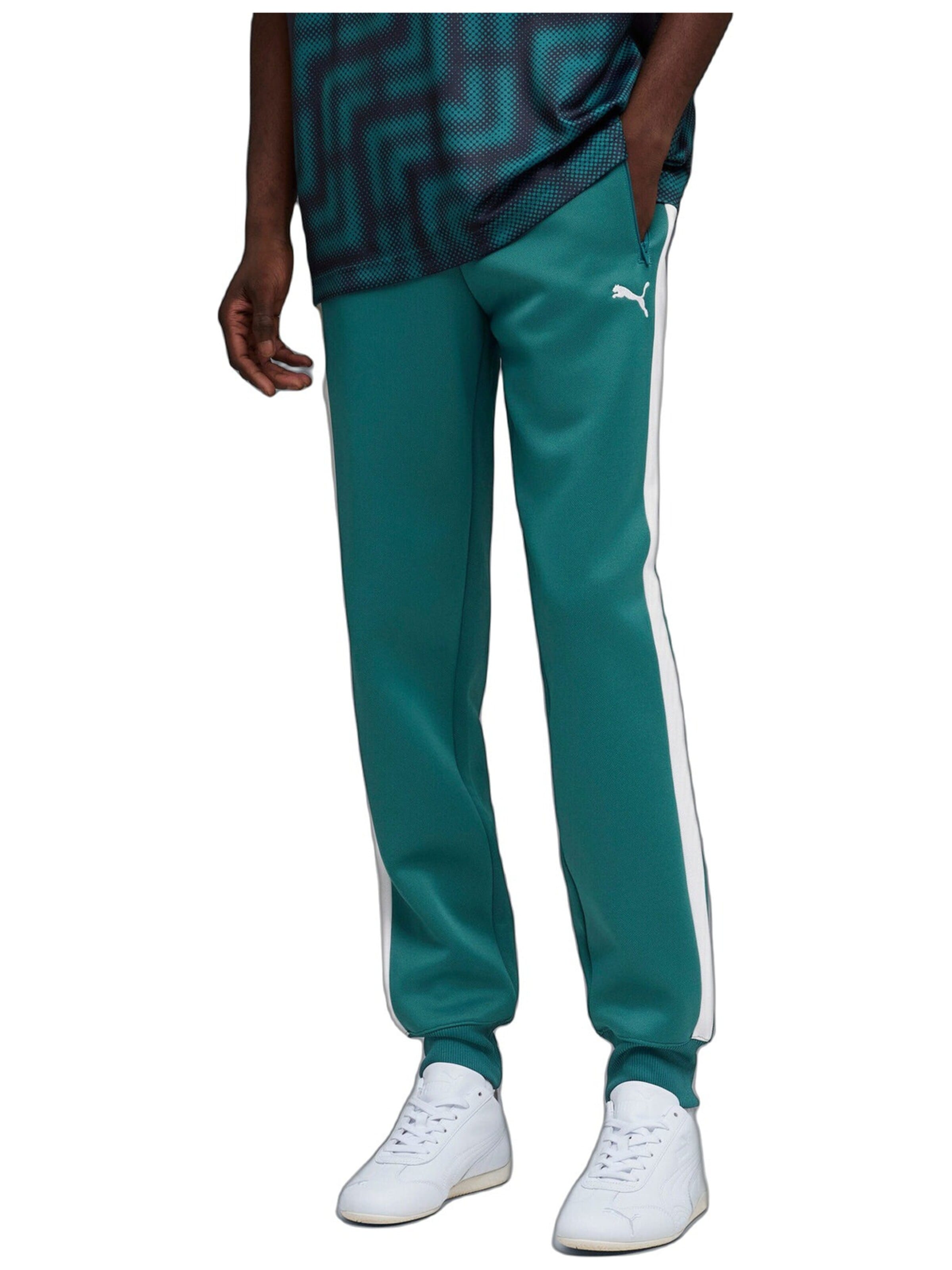 regular Pantaloni sportivi 'Puma T7 Always On Track Pants' di PUMA in blu: frontale