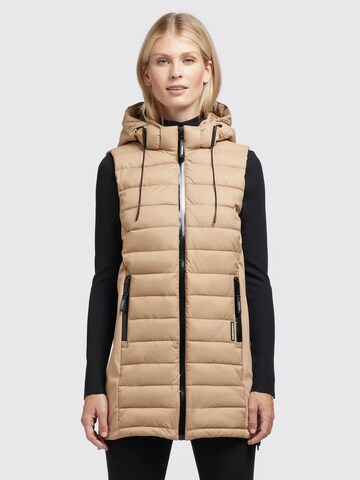 Gilet 'Becca' khujo en beige : devant