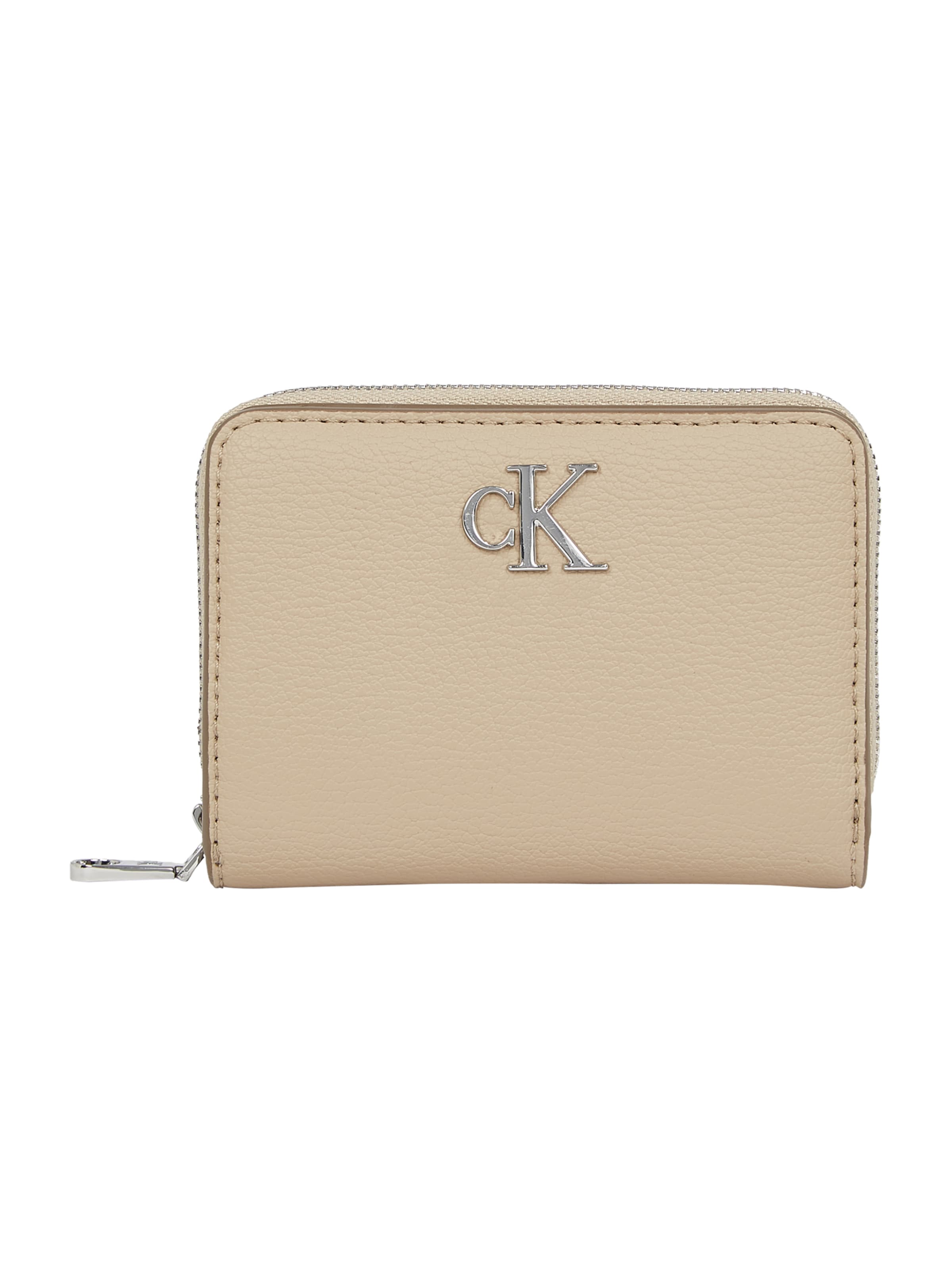 Calvin Klein Jeans Wallet in Beige: front