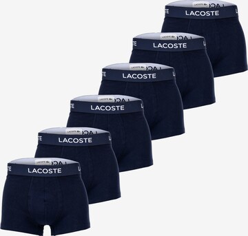 Boxers LACOSTE en bleu : devant