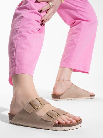 Mule 'ATLAS ' Bayton en beige : devant