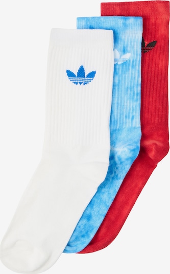 ADIDAS ORIGINALS Sukat 'TIE DYE' värissä vaaleansininen / punainen / musta / valkoinen, Tuotenäkymä