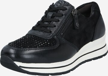 Tamaris Pure Relax Sneakers laag in Zwart: voorkant