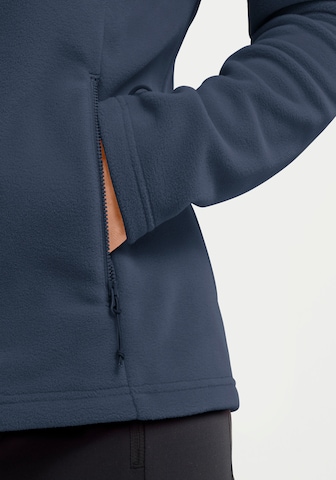 JACK WOLFSKIN Athletic Fleece Jacket in Blue