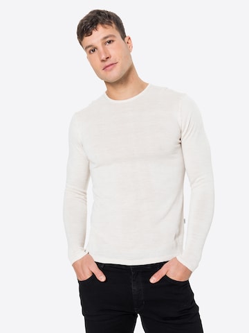 Coupe regular Pull-over Casual Friday en beige : devant