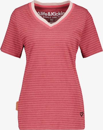 Alife and Kickin T-Shirt 'IziAK' in Pink: predná strana