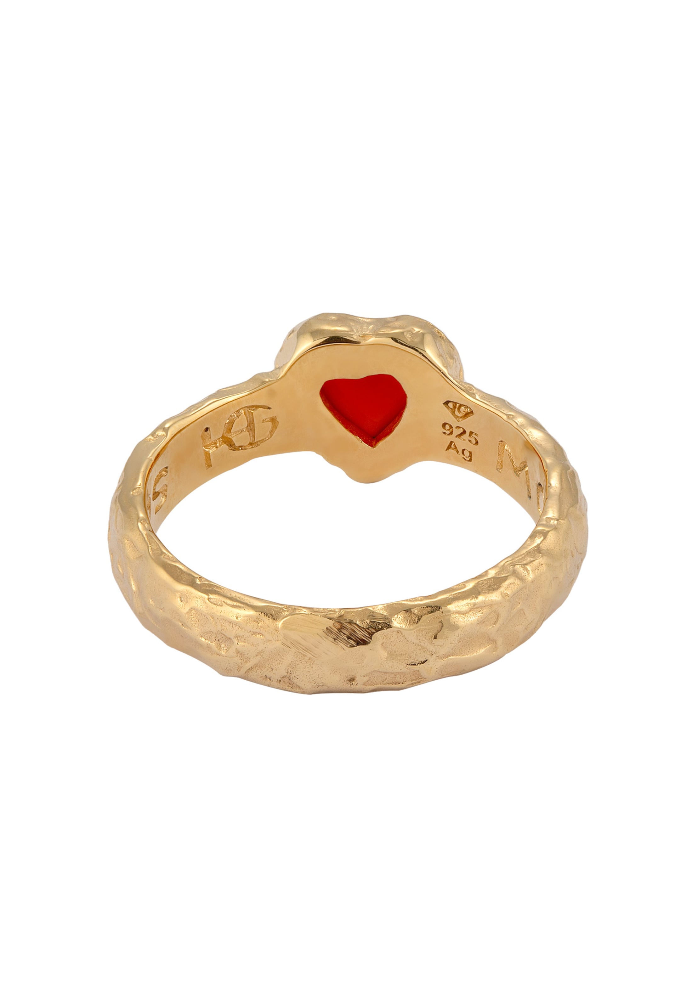 Haze&Glory Δαχτυλίδι 'Heart Over Heels' σε χρυσό