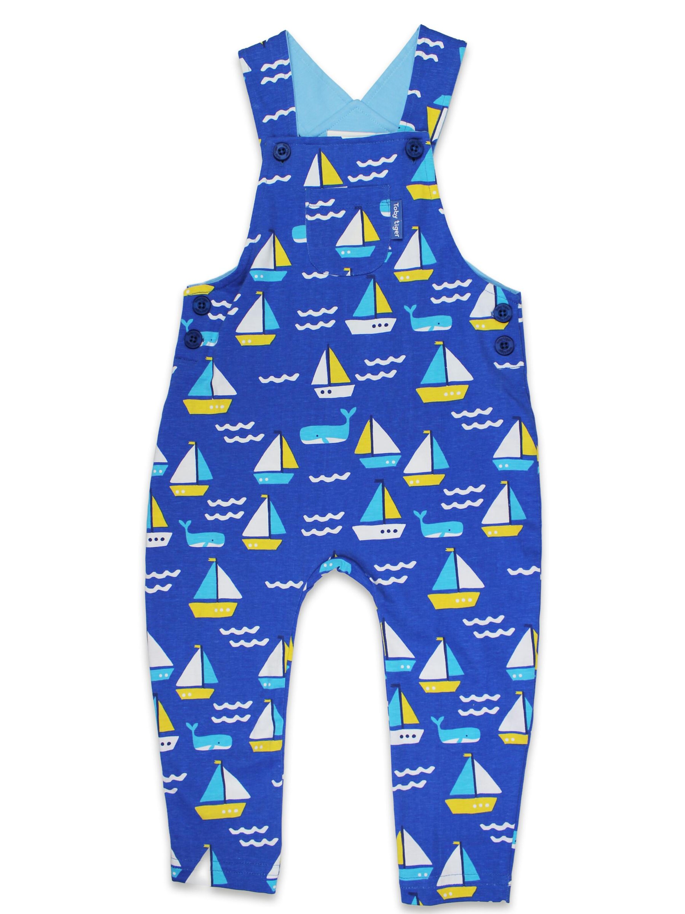 Toby Tiger Regular Overalls in Blue: front