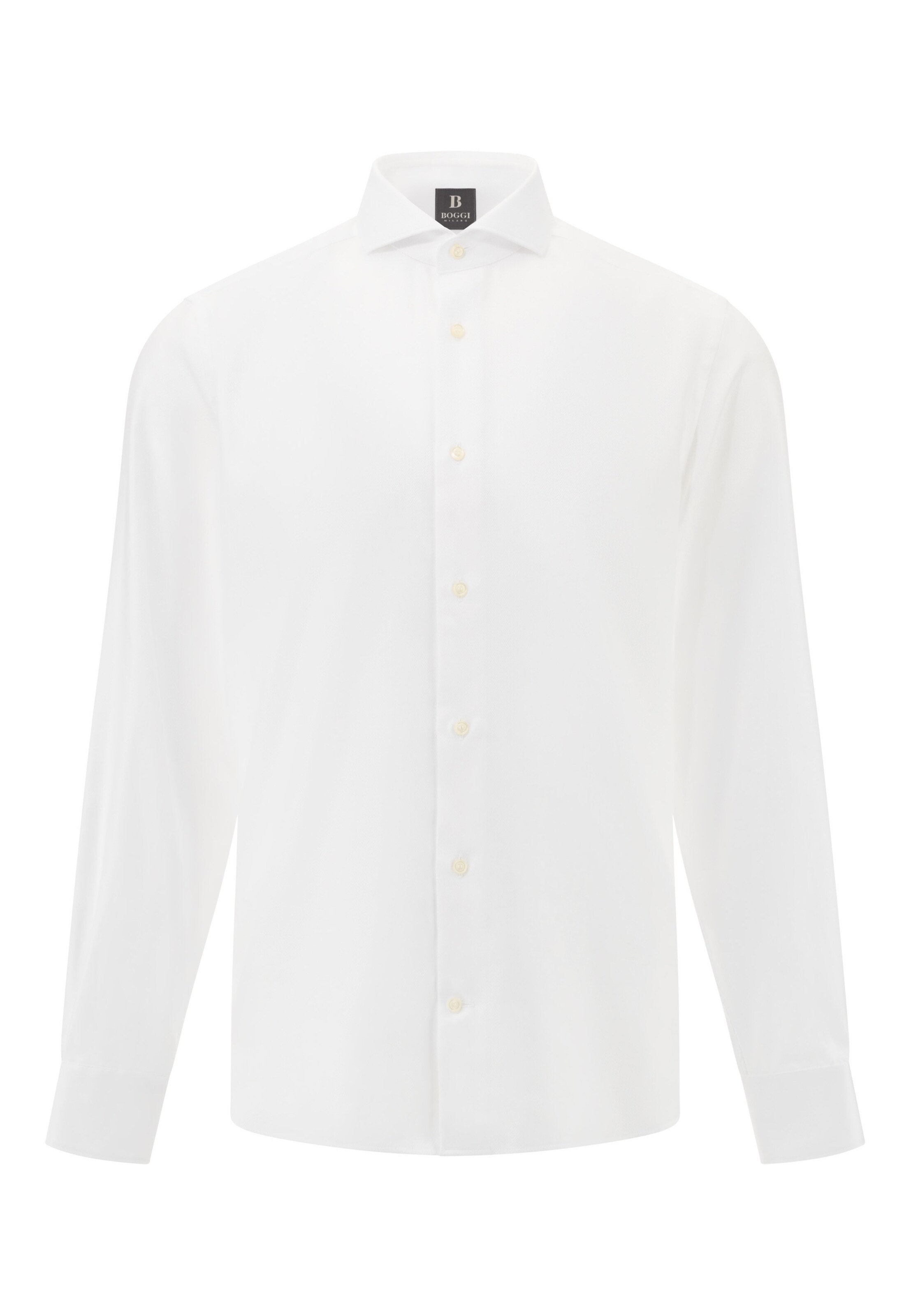 Boggi Milano Hemd in Weiß: Vorderseite