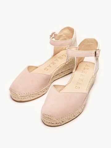 Alhamas - Sandalias con hebilla 'Alpargata Cuña 5 cm' en rosa