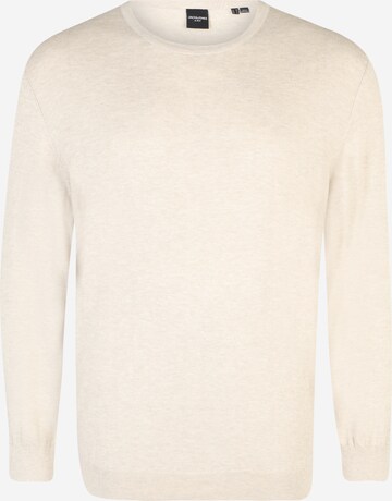 Jack & Jones Plus Sweater in Beige: front