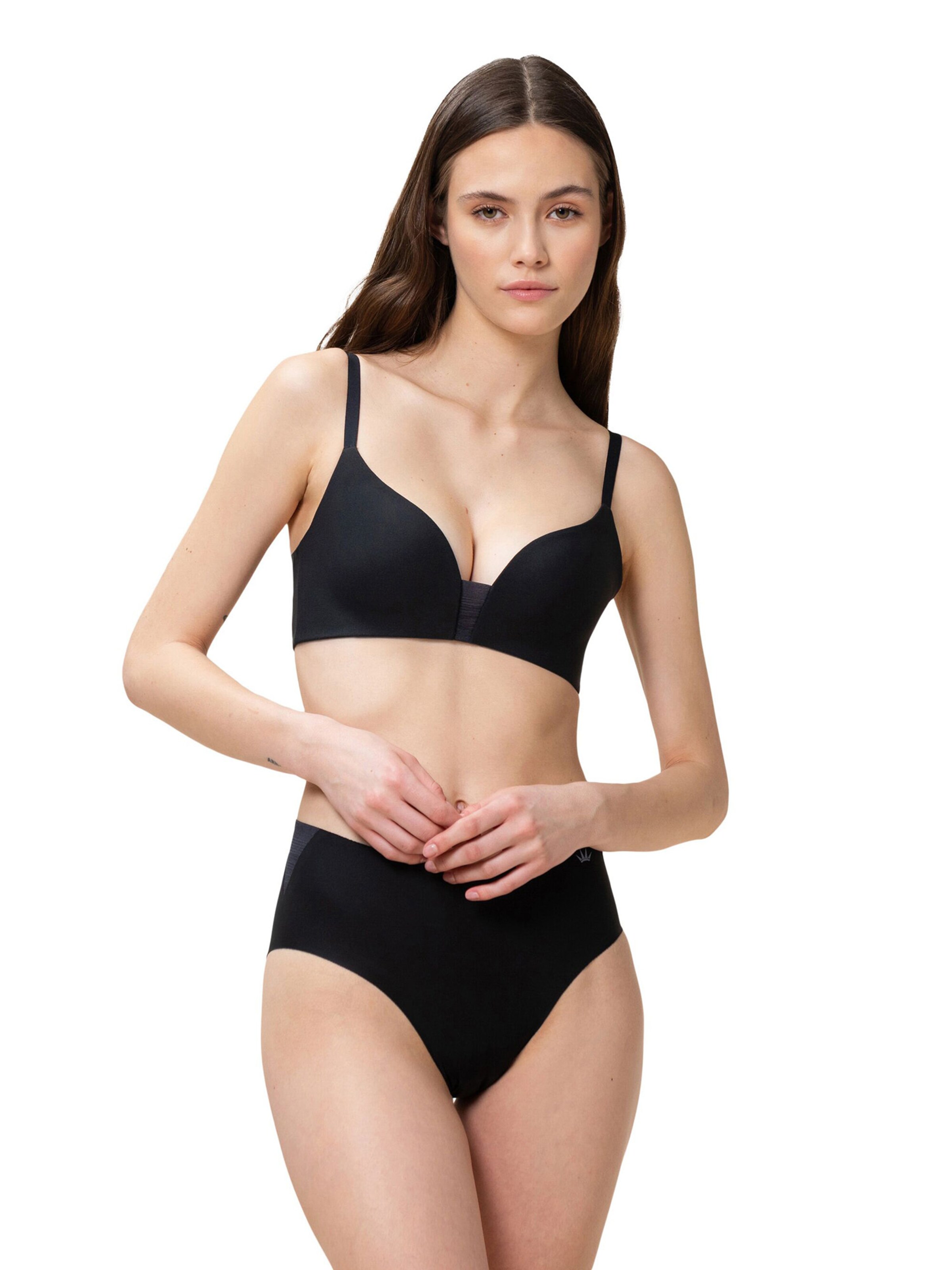 TRIUMPH T-Shirt Soft-BH ' Flex Smart ' in Schwarz: Vorderseite