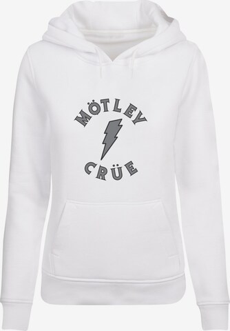 Merchcode Sweatshirt 'Motley Crue - Bolt World Tour' in White: front