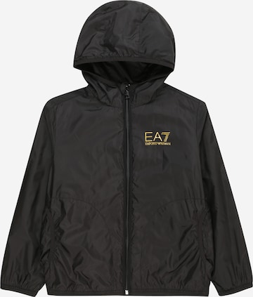 Veste mi-saison EA7 Emporio Armani en noir : devant