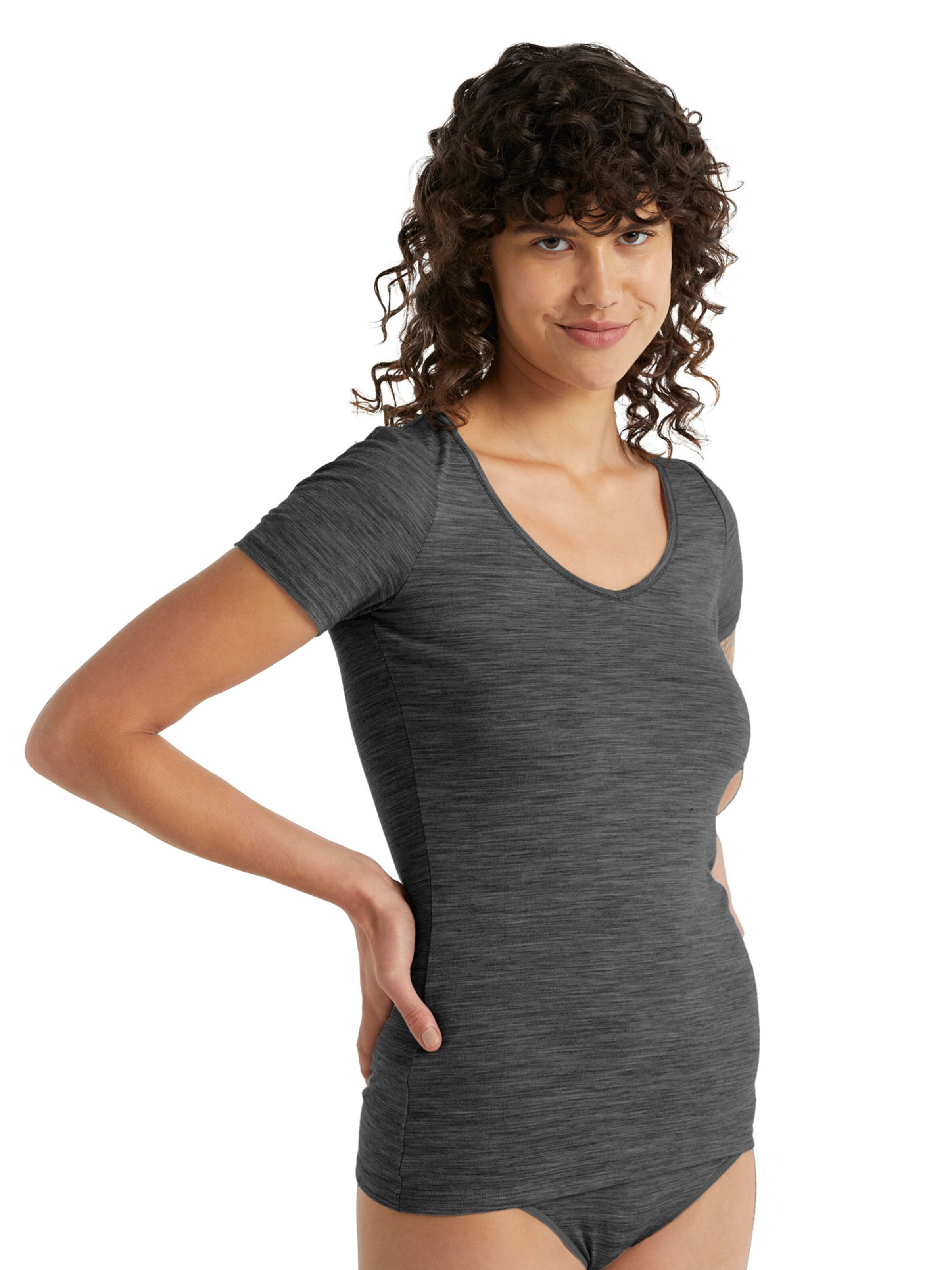 ICEBREAKERTehnička sportska majica 'SIREN' - siva boja