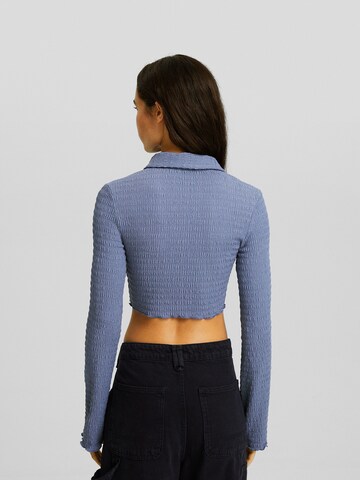 Bershka Bluse in Blau